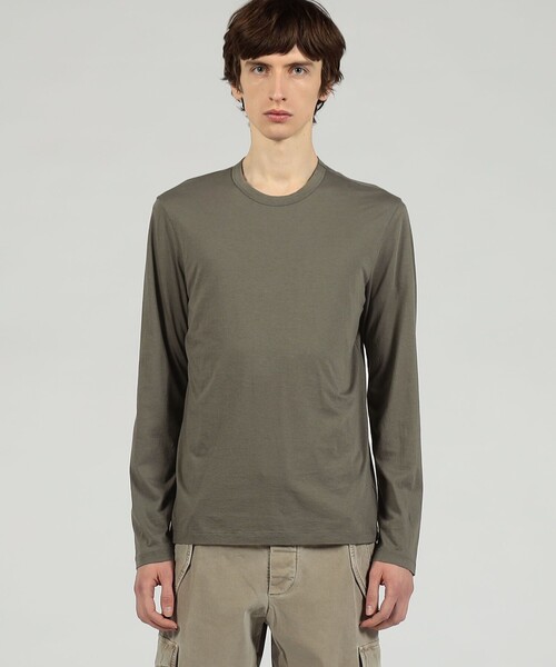 JAMES PERSE(ジェームスパース)の「リュクスジャージー ロングスリーブTシャツ MELJ3246(Tシャツ/カットソー・メンズ・ダークグリーン・1/2/0)」の8枚目の写真