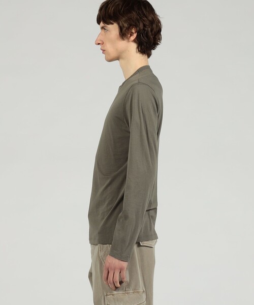 JAMES PERSE(ジェームスパース)の「リュクスジャージー ロングスリーブTシャツ MELJ3246(Tシャツ/カットソー・メンズ・ダークグリーン・1/2/0)」の7枚目の写真