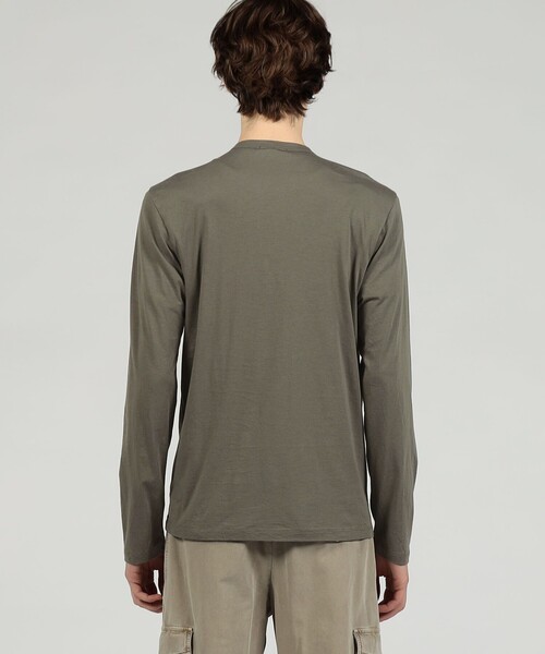 JAMES PERSE(ジェームスパース)の「リュクスジャージー ロングスリーブTシャツ MELJ3246(Tシャツ/カットソー・メンズ・ダークグリーン・1/2/0)」の6枚目の写真