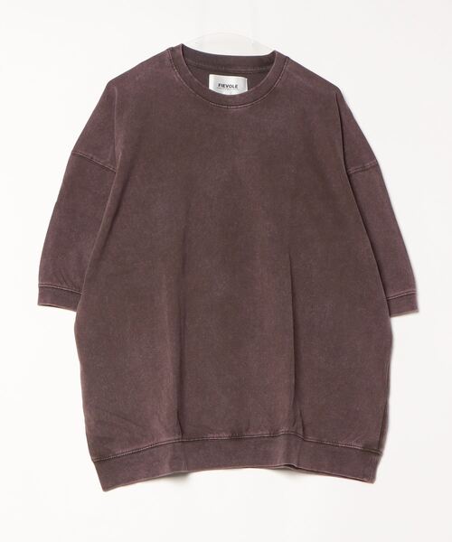 FIEVOLE(フィエボーレ)の「FIEVOLE フィエボーレ オーバーサイズ ピグメント TEE Tシャツ(Tシャツ/カットソー・メンズ・ブラック/ダークブラウン・MEDIUM/LARGE)」の10枚目の写真
