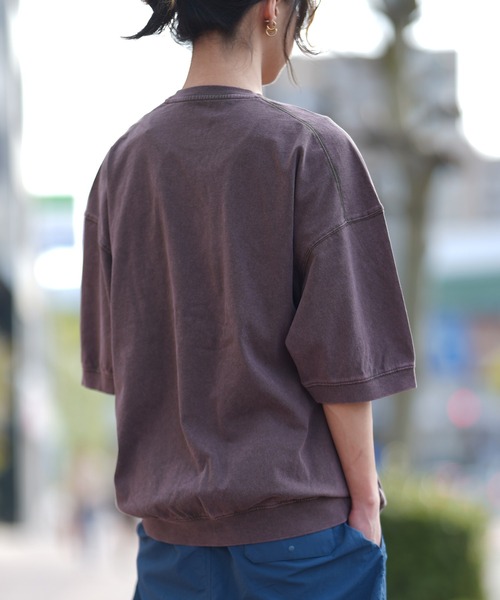 FIEVOLE(フィエボーレ)の「FIEVOLE フィエボーレ オーバーサイズ ピグメント TEE Tシャツ(Tシャツ/カットソー・メンズ・ブラック/ダークブラウン・MEDIUM/LARGE)」の12枚目の写真