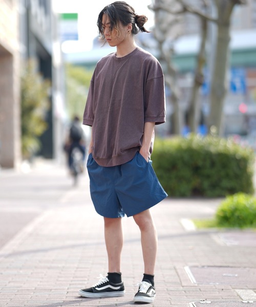 FIEVOLE(フィエボーレ)の「FIEVOLE フィエボーレ オーバーサイズ ピグメント TEE Tシャツ(Tシャツ/カットソー・メンズ・ブラック/ダークブラウン・MEDIUM/LARGE)」の16枚目の写真