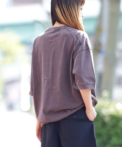 FIEVOLE(フィエボーレ)の「FIEVOLE フィエボーレ オーバーサイズ ピグメント TEE Tシャツ(Tシャツ/カットソー・メンズ・ブラック/ダークブラウン・MEDIUM/LARGE)」の19枚目の写真