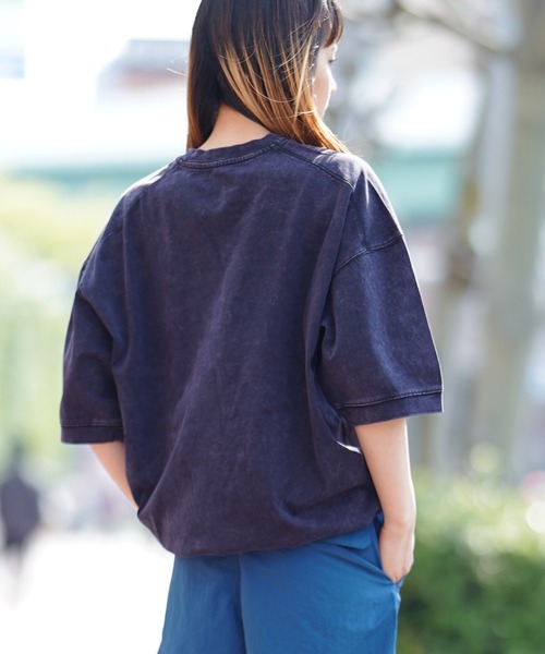 FIEVOLE(フィエボーレ)の「FIEVOLE フィエボーレ オーバーサイズ ピグメント TEE Tシャツ(Tシャツ/カットソー・メンズ・ブラック/ダークブラウン・MEDIUM/LARGE)」の5枚目の写真