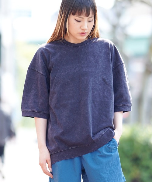 FIEVOLE(フィエボーレ)の「FIEVOLE フィエボーレ オーバーサイズ ピグメント TEE Tシャツ(Tシャツ/カットソー・メンズ・ブラック/ダークブラウン・MEDIUM/LARGE)」の8枚目の写真