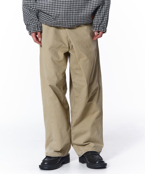 Jieda（ジエダ）の「OVER RAP CHINO PANTS（チノパンツ・メンズ・ブラック/ベージュ・1/2）」の5枚目の写真