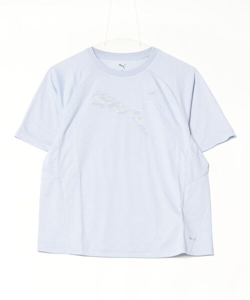PUMA(プーマ)の「プーマ PUMA EVOSTRIPE Tシャツ_(Tシャツ/カットソー・レディース・ブラック/ラベンダー・S/M/L/XL)」の2枚目の写真