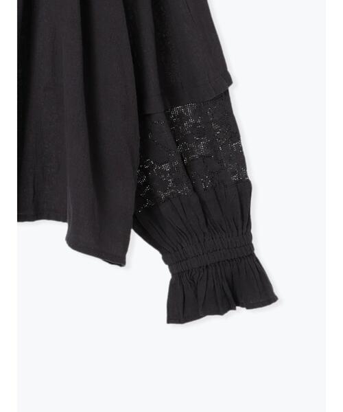 Samansa Mos2（サマンサ モスモス）の「オーバーレース襟ブラウス（シャツ/ブラウス・レディース・グレー/キナリ/チャコールグレー・F）」の21枚目の写真