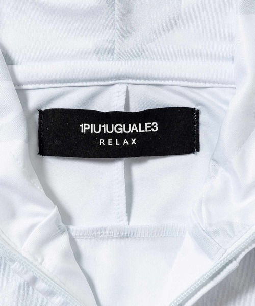 1PIU1UGUALE3  RELAX （ウノピゥウノウグァーレトレ リラックス）の「1PIU1UGUALE3 RELAX(ウノピゥウノウグァーレトレ リラックス)レオパードラッシュガード フーディー (吸水速乾 / UVカット)（パーカー・メンズ・ホワイト/ブラック・XXL/XL/L/M/S）」の15枚目の写真