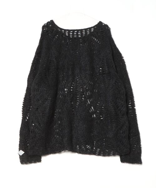 ROYAL FLASH（ロイヤルフラッシュ）の「el conductorH/コンダクター/MOHAIR KNIT SPYDER SWEATER（ニット/セーター・メンズ・ブラック・4）」の2枚目の写真