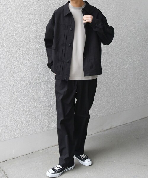 SHIPS any(シップス エニィ)の「SHIPS any:〈撥水/軽量/ストレッチ〉SOLOTEX(R) シアサッカー トラック ブルゾン 25SS(セットアップ対応)◇(ブルゾン・メンズ・ネイビー/その他/ブラック/ブラウン・SMALL/MEDIUM/LARGE)」の19枚目の写真
