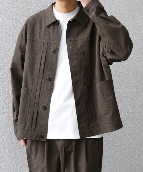 as\"on ジップアップ シップス エニィ SHIPS any SHIPS any:〈撥水加工〉タスラン SOLOTEX(R