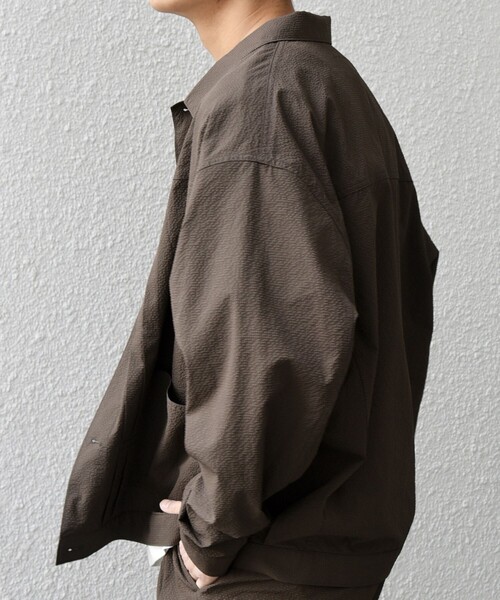 SHIPS any軽量SOLOTEXシアサッカー トラック ブルゾン 25SS SHIPS｜SHIPS any:<撥水/軽量/ストレッチ>SOLOTEX(R) シア