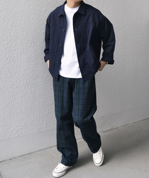 SHIPS any(シップス エニィ)の「SHIPS any:〈撥水/軽量/ストレッチ〉SOLOTEX(R) シアサッカー トラック ブルゾン 25SS(セットアップ対応)◇(ブルゾン・メンズ・ネイビー/その他/ブラック/ブラウン・SMALL/MEDIUM/LARGE)」の14枚目の写真