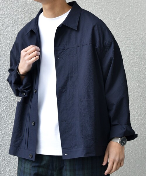 SHIPS any:〈撥水/軽量/ストレッチ〉SOLOTEX(R) シアサッカー