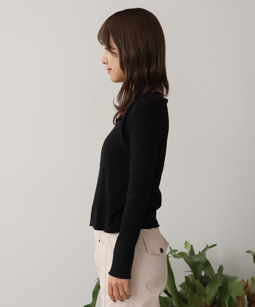 ROOPTOKYO(ループトウキョウ)の「スクエアネックパネルデザイントップス 秋物 秋服 2026年秋冬(Tシャツ/カットソー・レディース・ホワイト/ブラック・FREE)」の17枚目の写真