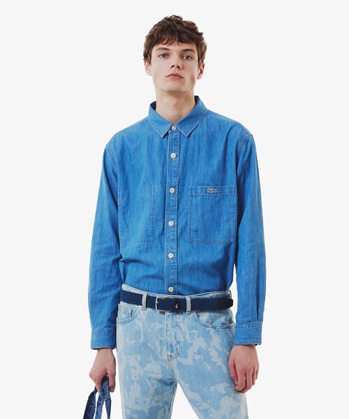 ヘザーカラーストレッチメッシュベルト（ベルト）｜LACOSTE