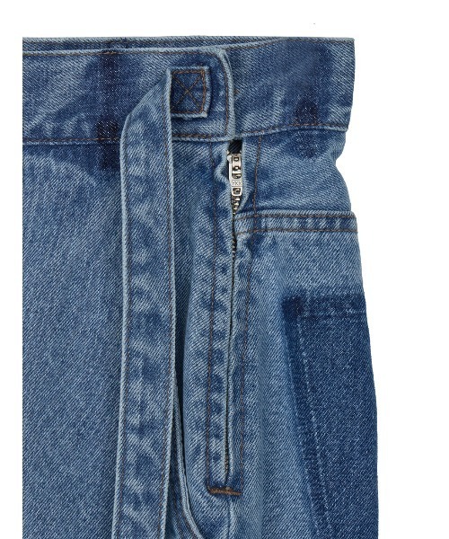 Ameri（アメリ）の「WRAP WAIST DENIM PANTS（デニムパンツ