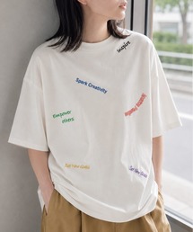 Embroidery LOGO over size Tshirts 刺繍ロゴオーバーサイズTシャツ