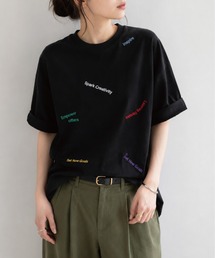Embroidery LOGO over size Tshirts 刺繍ロゴオーバーサイズTシャツ