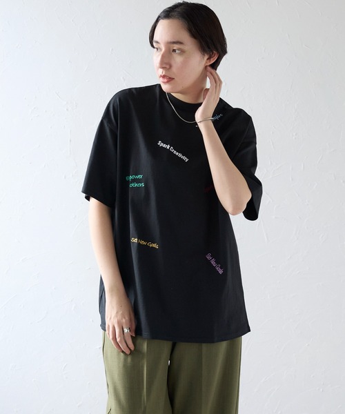Tシャツ・カットソー EMBROIDERY T-SHIRT 楽天市場】[SALE]CITY COUNTRY CITY : Embroidered Logo Overdye