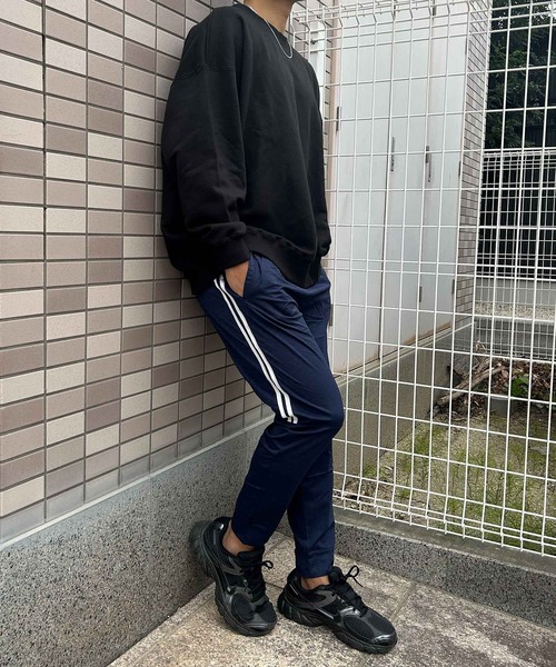 SKKONE（スコーネ）の「【Nylaus】速乾 ストレッチ イージージョガーパンツ ストレッチパンツ ロングパンツ トップサイドライン（その他パンツ・メンズ・ネイビー/杢グレー/ブラック/チャコール・LL/L/M）」の18枚目の写真