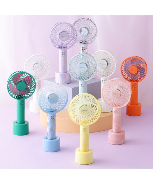 Amazon | 【Francfranc】フレ ハンディファン ウェーブ シルバー