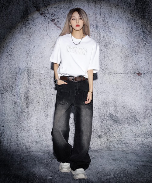 EFFECTION(エフェクション)の「EFFECTION // vintage wash 6pocket wide straight denim pants〈ヴィンテージウォッシュ加工 6ポケット ワイド ストレート デニム パンツ〉(デニムパンツ・メンズ・ブルー系その他/ブルー系その他2/ブラック系その他・MEDIUM/LARGE/X-LARGE)」の8枚目の写真