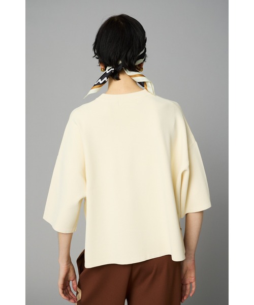 HeRIN.CYE（ヘリンドットサイ）の「Box knit tops　　ボックスニットトップス（ニット/セーター・レディース・ブラック/オフホワイト/レッド/オレンジ・FREE）」の19枚目の写真