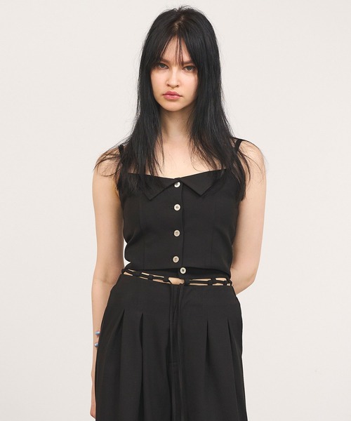 Nora Lily elle(ノラリリーエル)の「【Nora Lily】「elle」Classical Cami Bustier(その他トップス・レディース・ブラック/ヘザーグレー・FREE)」の1枚目の写真