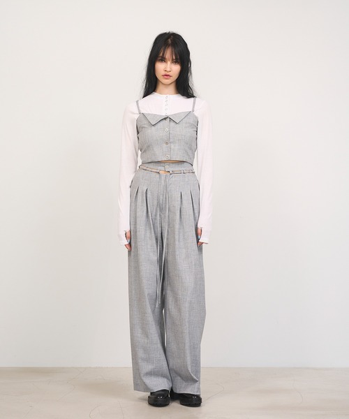 Nora Lily elle(ノラリリーエル)の「【Nora Lily】「elle」Classical Cami Bustier(その他トップス・レディース・ブラック/ヘザーグレー・FREE)」の12枚目の写真