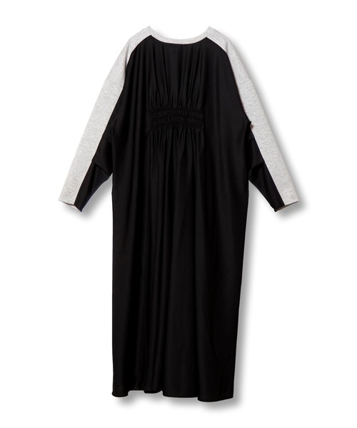 OSMOSIS(オズモーシス)の「2WAY切替ギャザーワンピース(ワンピース・レディース・グレー/ライトグレー/ブラック・ONE SIZE)」の22枚目の写真