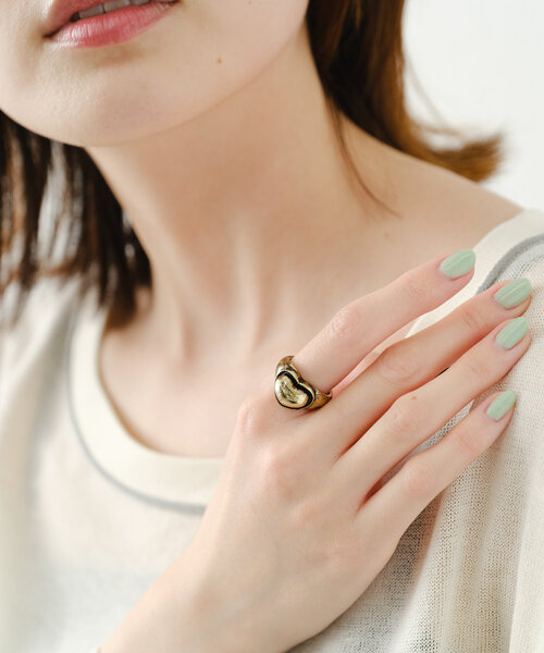 CIAOPANIC TYPY（チャオパニックティピー）の「【yuccA】ハートリング（リング・レディース・ゴールド/シルバー・ONE SIZE）」の22枚目の写真