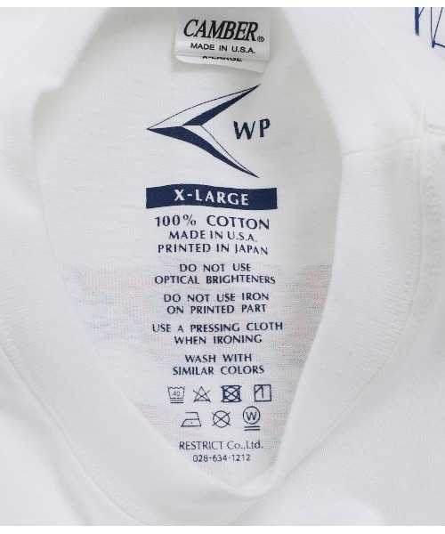 WP（ダブリューピー）の「WP / ダブリューピー：WP×CAMBER SPIDER L/TEE：WP14-LT01[AST]（Tシャツ/カットソー・メンズ・ホワイト・L/XL）」の8枚目の写真
