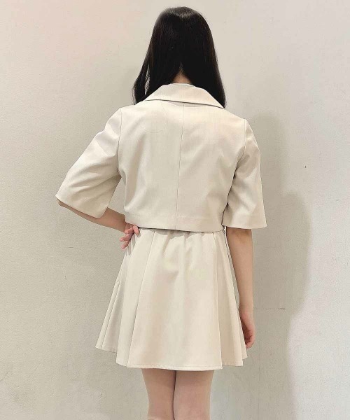 F i.n.t(フィント)の「ハートラペルケープジャケットセットアップ(セットアップ・レディース・アイボリー/グレー・FREE)」の20枚目の写真