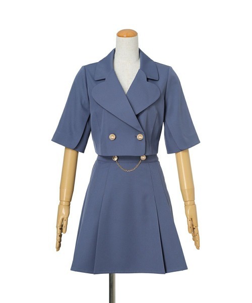 F i.n.t(フィント)の「ハートラペルケープジャケットセットアップ(セットアップ・レディース・アイボリー/グレー・FREE)」の22枚目の写真