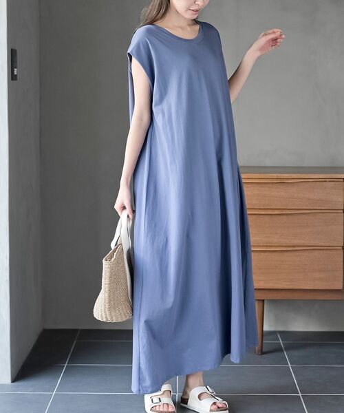 rps（アールピーエス）の「マキシ丈カットワンピース（ワンピース・レディース・ブラック/グレー/ブルー・フリー）」の3枚目の写真