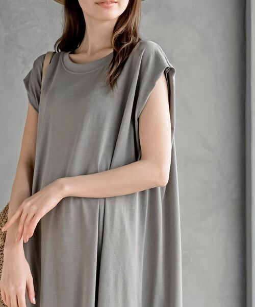 rps（アールピーエス）の「マキシ丈カットワンピース（ワンピース・レディース・ブラック/グレー/ブルー・フリー）」の5枚目の写真