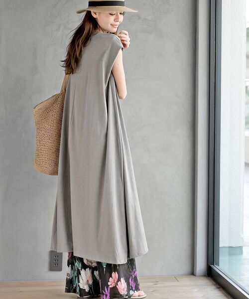 rps（アールピーエス）の「マキシ丈カットワンピース（ワンピース・レディース・ブラック/グレー/ブルー・フリー）」の8枚目の写真