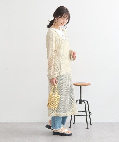 セール】メッシュレイヤードワンピース（ワンピース）｜earth