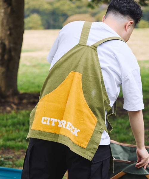 niko and...(ニコアンド)の「【CITY CREEK】ビブエプロン(エプロン・レディース・チャコール/カーキ・0)」の1枚目の写真