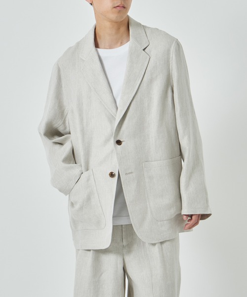 markaware（マーカウェア）の「【markaware/marka】STROLL AROUND JACKET（テーラードジャケット・メンズ・ブラック/アイボリー・1/2）」の2枚目の写真