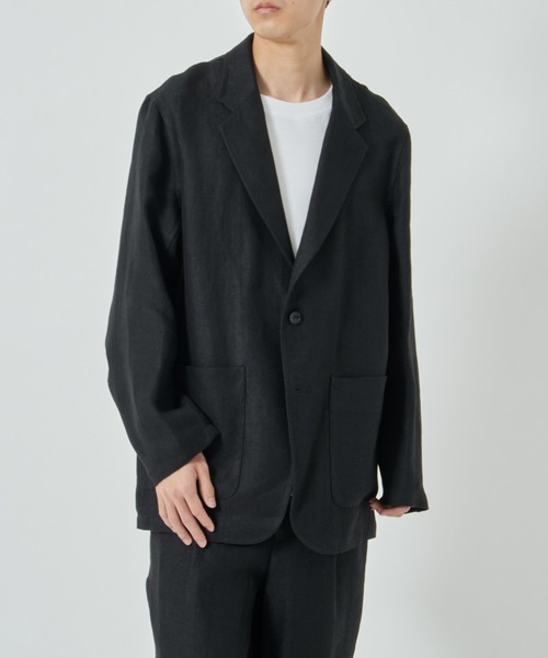 markaware（マーカウェア）の「【markaware/marka】STROLL AROUND JACKET（テーラードジャケット・メンズ・ブラック/アイボリー・1/2）」の6枚目の写真