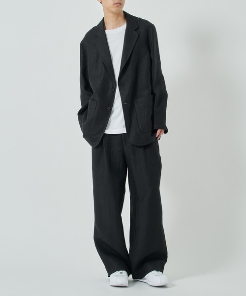 markaware（マーカウェア）の「【markaware/marka】STROLL AROUND JACKET（テーラードジャケット・メンズ・ブラック/アイボリー・1/2）」の4枚目の写真