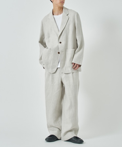 markaware（マーカウェア）の「【markaware/marka】STROLL AROUND JACKET（テーラードジャケット・メンズ・ブラック/アイボリー・1/2）」の16枚目の写真
