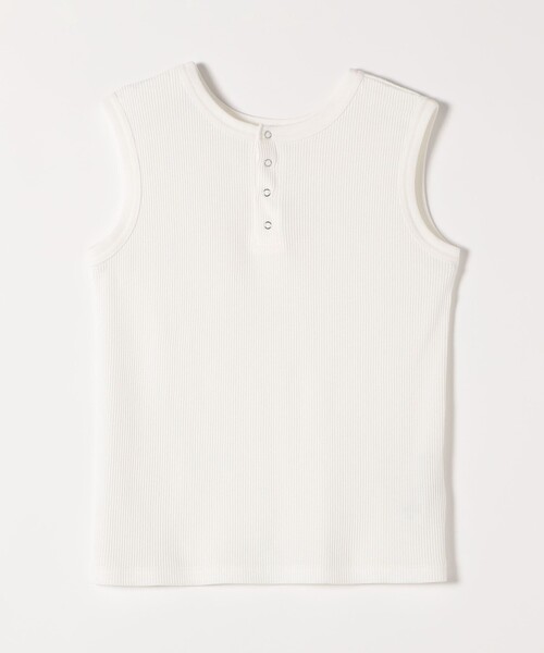 SHIPS any（シップス エニィ）の「SHIPS any:〈洗濯機可能〉ワッフル ヘンリーネック 2WAY ノースリーブ TEE（Tシャツ/カットソー・レディース・ホワイト/ライトグレー/イエロー/ブラウン・ONE SIZE）」の11枚目の写真