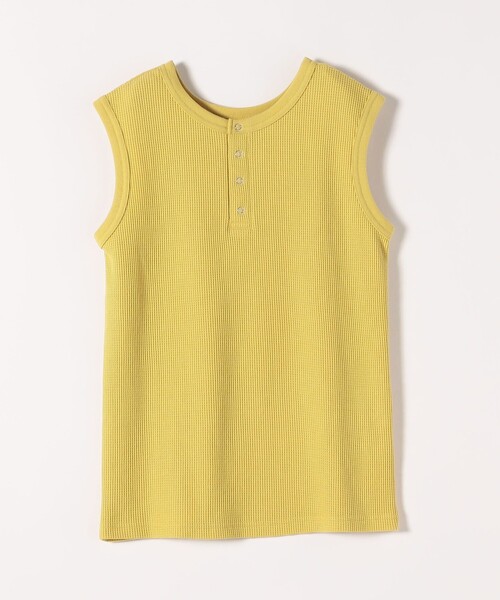 SHIPS any（シップス エニィ）の「SHIPS any:〈洗濯機可能〉ワッフル ヘンリーネック 2WAY ノースリーブ TEE（Tシャツ/カットソー・レディース・ホワイト/ライトグレー/イエロー/ブラウン・ONE SIZE）」の15枚目の写真