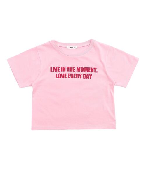 WEGO（ウィゴー）の「WEGO/ロゴラメちびT（Tシャツ/カットソー・レディース・ブラック/ピンク/ホワイト・FREE）」の16枚目の写真