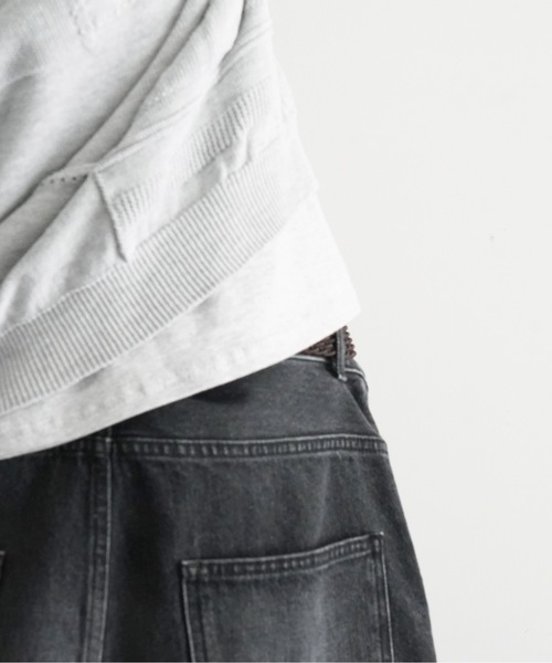 【新品未使用】order Loose denim half pants Mサイズ order（オーダー）の「order loose denim half pants used