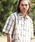 CAMBIO�i�J���r�I�j�́umhs2366- Cotton Ombre Check Shirts �I���u���`�F�b�N�V���c�i�V���c/�u���E�X�j�v�b�z���C�g×�u���b�N